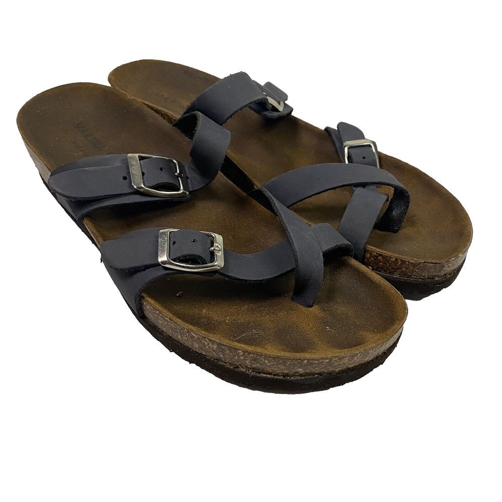 Marina Luna Comfort Made in Italy Blue Sandals Sz measures just under 37